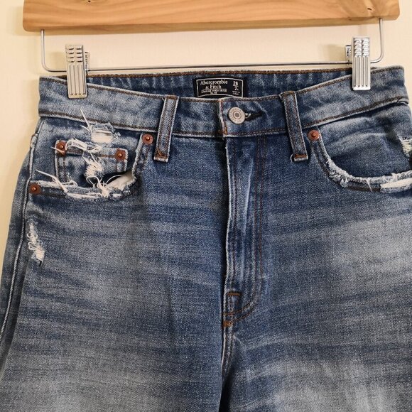 AF Simone High Rise Slim Jeans Fray Hem Size 26/2 - Picture 3 of 4